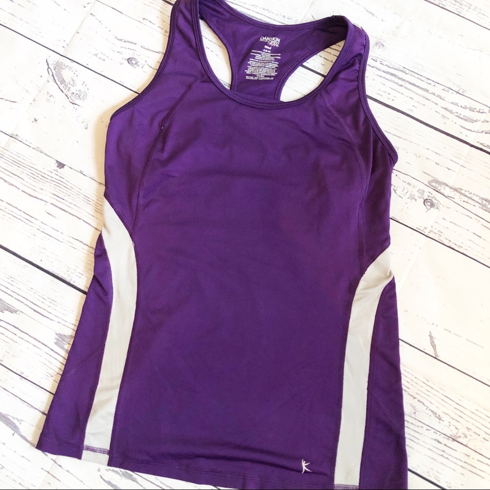 DANSKIN l Medium fitted purple tank top